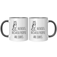 Load image into Gallery viewer, Husky_Mug_-_Huskies_Because_People_Are_J_FrontBack_Black_Mockup.png
