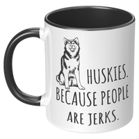 Load image into Gallery viewer, Husky_Mug_-_Huskies_Because_People_Are_J_LH_Black_Mockup.png
