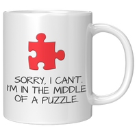 Load image into Gallery viewer, Jigsaw_Puzzle_Lover_Mug_-_Sorry_Im_in__11oz_White_RH_Mockup.png
