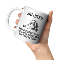 Load image into Gallery viewer, Jiu_Jitsu_Coffee_Mug_11oz_White_LH_Model_Mockup.png
