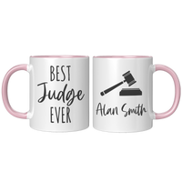 Load image into Gallery viewer, Judge_Gifts_Judge_Mug_Judge_Coffee_Mug_FrontBack_Pink_Mockup.png
