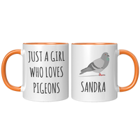 Load image into Gallery viewer, Just_a_Girl_Who_Loves_Pigeons_Mug_FrontBack_Orange_Mockup.png
