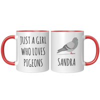 Load image into Gallery viewer, Just_a_Girl_Who_Loves_Pigeons_Mug_FrontBack_Red_Mockup.png
