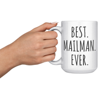 Load image into Gallery viewer, Mailman_Gift_Mailman_Mug_Mailman_Coffe_15oz_White_LH_Model_Mockup.png
