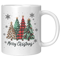 Load image into Gallery viewer, Merry_Christmas_Mug_with_Xmas_Trees_and__11oz_White_RH_Mockup.png
