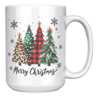 Load image into Gallery viewer, Merry_Christmas_Mug_with_Xmas_Trees_and__15oz_White_RH_Mockup.png
