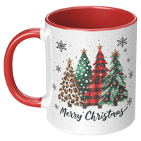 Load image into Gallery viewer, Merry_Christmas_Mug_with_Xmas_Trees_and__LH_Red_Mockup.png
