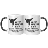 Load image into Gallery viewer, Mixed_Martial_Arts_Mug_-_Because_Some_Pe_FrontBack_Black_Mockup.png
