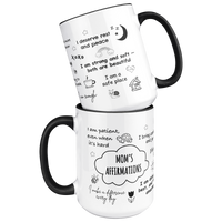 Load image into Gallery viewer, Moms_Affirmations_Mug_Mug_Stacked_Mockup.png
