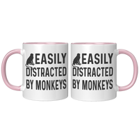 Load image into Gallery viewer, Monkey_Gift_Monkey_Mug_Monkey_Coffee_M_FrontBack_Pink_Mockup.png

