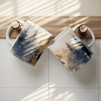 Load image into Gallery viewer, Moose_Mug_Watercolor_Moose_in_Forest_Co_Lifestyle_Hanging_Mockup.png
