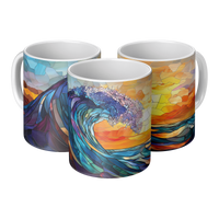 Load image into Gallery viewer, Ocean_Wave_Stained_Glass_Mug_3pc_Triangle_View_Mockup.png
