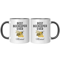 Load image into Gallery viewer, Personalized_Best_Beekeeper_Ever_Mug_FrontBack_Black_Mockup.png
