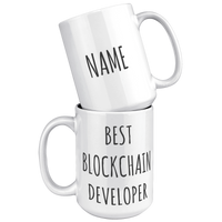 Load image into Gallery viewer, Personalized_Best_Blockchain_Developer_M_15oz_White_Stacked_Mockup.png
