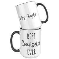 Load image into Gallery viewer, Personalized_Best_Counselor_Ever_Mug_15oz_Accent_FrontBack_Black_Mockup.png
