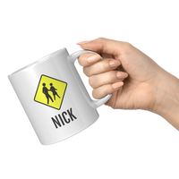 Load image into Gallery viewer, Personalized_Best_Crossing_Guard_Ever_Co_11oz_White_RH_Model_Mockup.png
