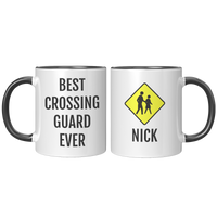 Load image into Gallery viewer, Personalized_Best_Crossing_Guard_Ever_Co_FrontBack_Black_Mockup.png
