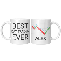 Load image into Gallery viewer, Personalized_Best_Day_Trader_Ever_Mug_11oz_White_FrontBack_Mockup.png
