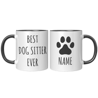 Load image into Gallery viewer, Personalized_Best_Dog_Sitter_Ever_Coffee_FrontBack_Black_Mockup.png
