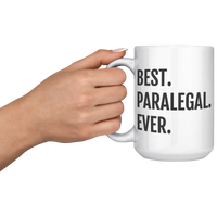 Load image into Gallery viewer, Personalized_Best_Paralegal_Ever_Mug_15oz_White_LH_Model_Mockup.png
