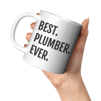 Load image into Gallery viewer, Personalized_Best_Plumber_Ever_Mug_11oz_White_LH_Model_Mockup.png
