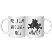 Load image into Gallery viewer, Personalized_Just_a_Girl_Who_Loves_Frogs_11oz_White_FrontBack_Mockup.png
