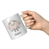 Load image into Gallery viewer, Personalized_Lamb_Mug_11oz_White_RH_Model_Mockup.png

