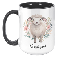 Load image into Gallery viewer, Personalized_Lamb_Mug_15oz_Accent_LH_Black_Mockup.png
