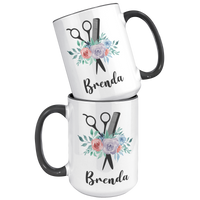 Load image into Gallery viewer, Personalized_Name_Hairstylist_Mug_Sample_15oz_Accent_FrontBack_Black_Mockup.png
