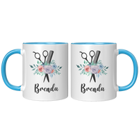 Load image into Gallery viewer, Personalized_Name_Hairstylist_Mug_Sample_FrontBack_Blue_Mockup.png
