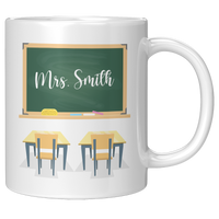 Load image into Gallery viewer, Personalized_Worlds_Best_Teacher_Mug_11oz_White_RH_Mockup.png
