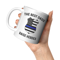 Load image into Gallery viewer, Police_Dad_Mug_Gift_for_Dad_from_Police_11oz_White_LH_Model_Mockup.png
