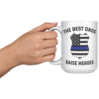 Load image into Gallery viewer, Police_Dad_Mug_Gift_for_Dad_from_Police_15oz_White_LH_Model_Mockup.png
