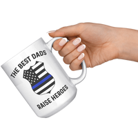 Load image into Gallery viewer, Police_Dad_Mug_Gift_for_Dad_from_Police_15oz_White_RH_Model_Mockup.png
