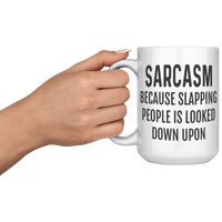 Load image into Gallery viewer, Sarcastic_Mug_Sarcastic_Gifts_Sarcasm__15oz_White_LH_Model_Mockup.png
