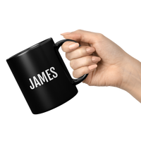 Load image into Gallery viewer, Security_Guard_Gifts_Personalized_Secur_11oz_Black_RH_Model_Mockup.png

