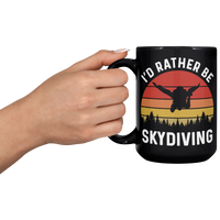 Load image into Gallery viewer, Skydiving_Gift_Skydiving_Mug_Skydiving_15oz_Black_LH_Model_Mockup.png
