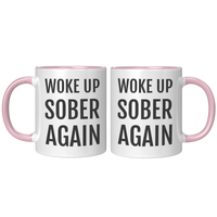 Load image into Gallery viewer, Sobriety_Gift_Sober_Mug_Sober_Coffee_M_FrontBack_Pink_Mockup.png
