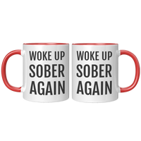 Load image into Gallery viewer, Sobriety_Gift_Sober_Mug_Sober_Coffee_M_FrontBack_Red_Mockup.png
