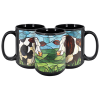 Load image into Gallery viewer, Stained_Glass_Cow_Mug_3pc_Triangle_View_Mockup.png
