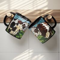 Load image into Gallery viewer, Stained_Glass_Cow_Mug_Lifestyle_Hanging_Mugs_Mockup.png
