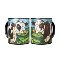 Load image into Gallery viewer, Stained_Glass_Cow_Mug_Mug_2_Mugs_Center_Mockup.png
