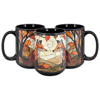 Load image into Gallery viewer, Stained_Glass_Fox_Mug_3pc_Triangle_View_Mockup.png
