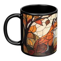 Load image into Gallery viewer, Stained_Glass_Fox_Mug_LH_Main_Mockup.png
