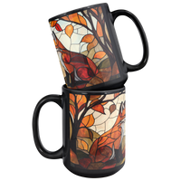 Load image into Gallery viewer, Stained_Glass_Fox_Mug_Mug_Stacked_Mockup.png

