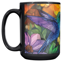 Load image into Gallery viewer, Stained_Glass_Hummingbirds_Coffee_Mug_Main_LH_Mockup.png
