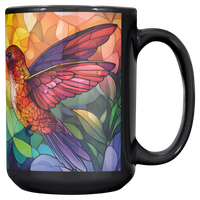 Load image into Gallery viewer, Stained_Glass_Hummingbirds_Coffee_Mug_Main_RH_Mockup.png

