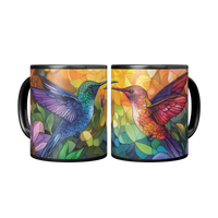 Load image into Gallery viewer, Stained_Glass_Hummingbirds_Coffee_Mug_Mug_2_Mugs_Center_Mockup.png
