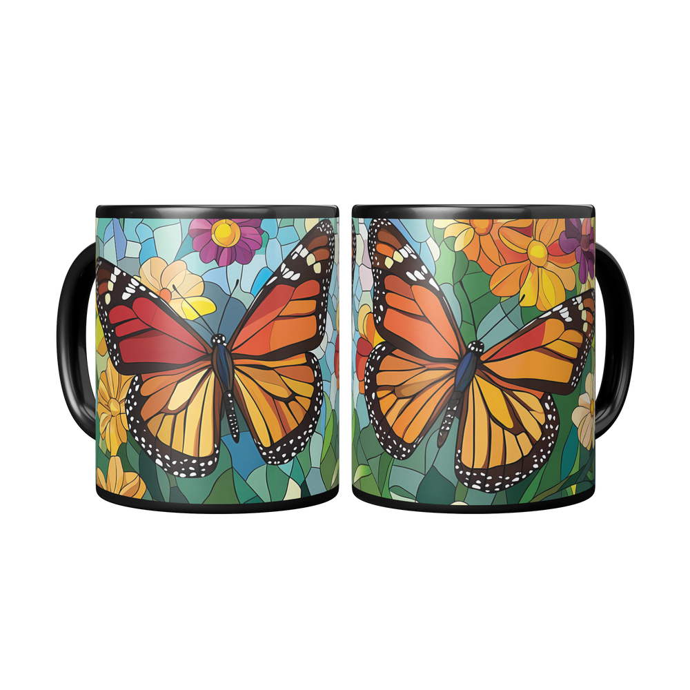 Stained_Glass_Monarch_Butterflies_Coffee_Mug_2_Mugs_Center_Mockup.png