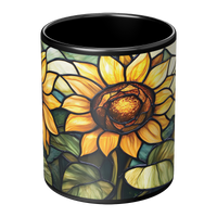Load image into Gallery viewer, Stained_Glass_Sunflower_Coffee_Mug_Center_Main_Mockup.png
